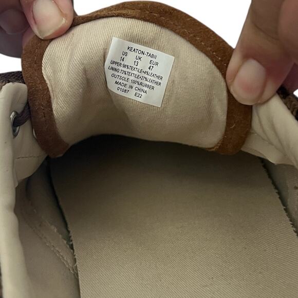 POLO RALPH LAUREN Keaton Harris Tweed Sneaker In Glen Plaid Size 14 - Picture 13 of 16